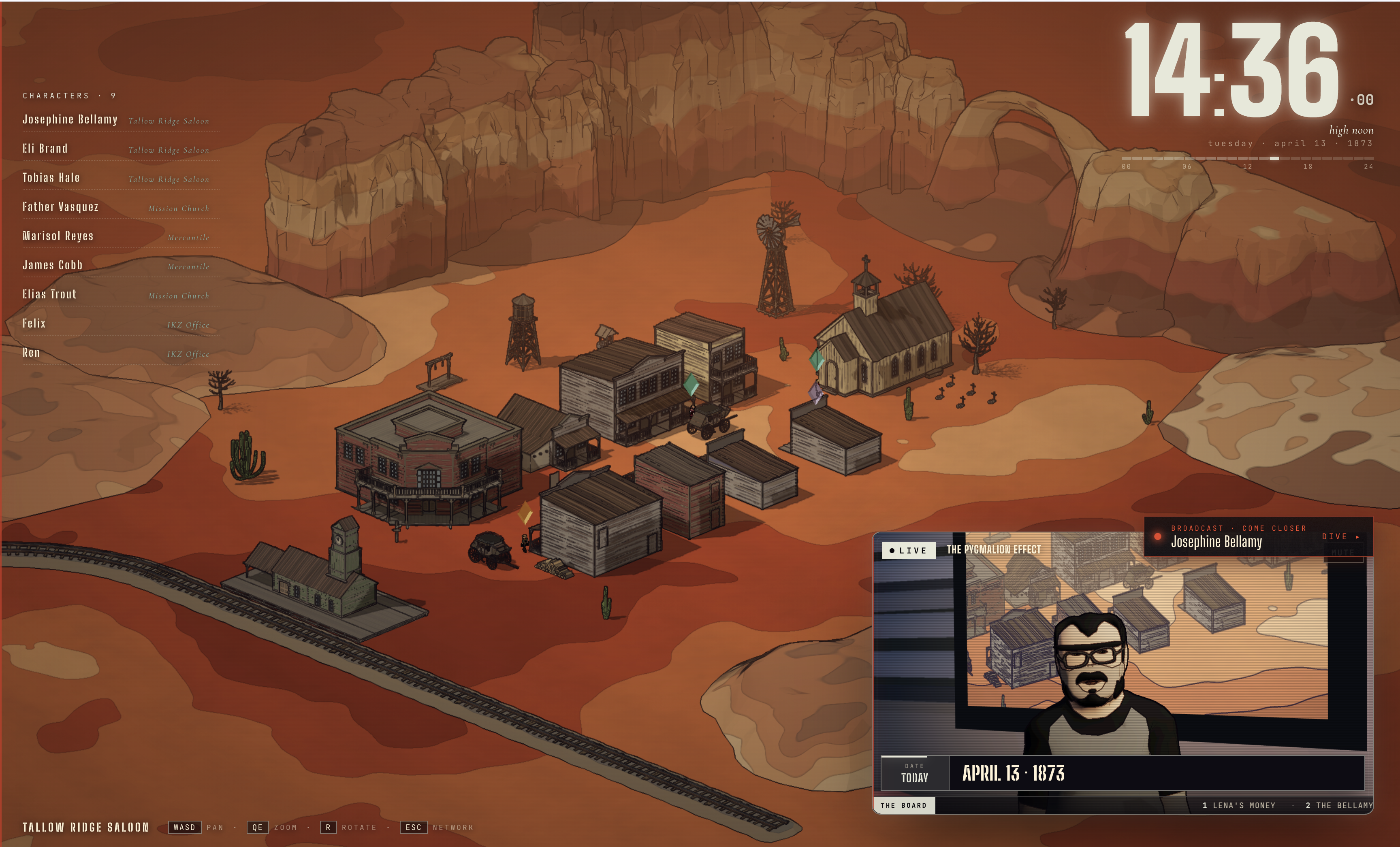 The IKZ simulated world and live broadcast interface